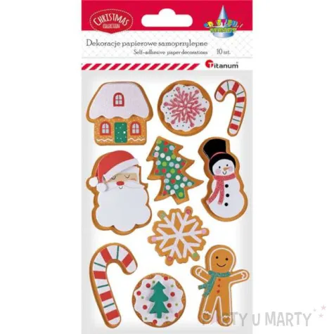 naklejki boze narodzenie titanum 10szt