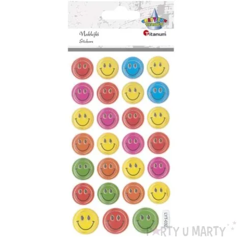 naklejki emotki smile mix titanum 27 szt