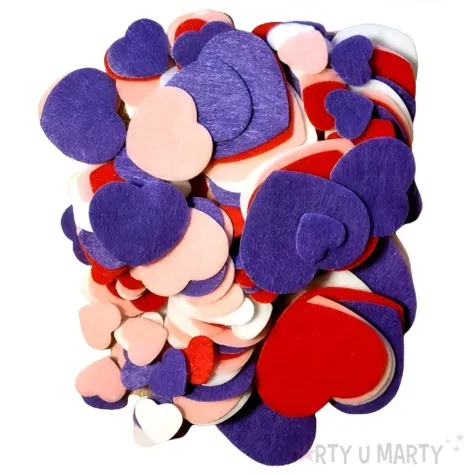 naklejki filcowe serca mix brewis 200 szt