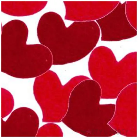 naklejki filcowe serduszka czerwone titanum 50 szt