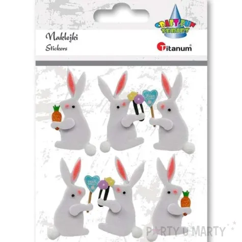 naklejki filcowe wielkanocne kroliki titanum