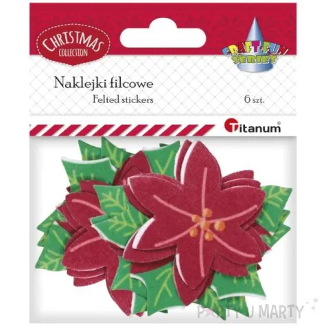 naklejki gwiazda betlejemska titanum 6 szt