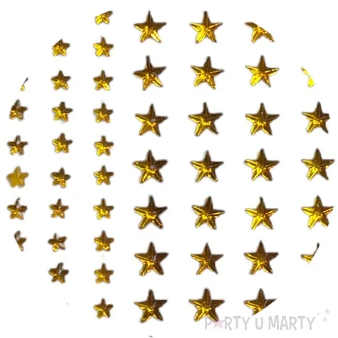 naklejki gwiazdki male i duze zlote aliga 6x16 cm