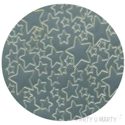 naklejki gwiazdki srebrne aliga 10x23 cm