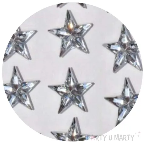 naklejki gwiazdy 3d srebrne aliga 8 szt