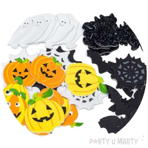 naklejki halloweenowy mix dynie nietoperze i duchy brewis 40 szt