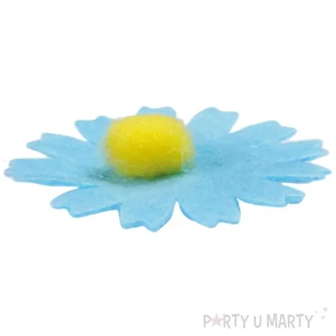 naklejki kwiatki margaretki niebieski titanum 10 szt