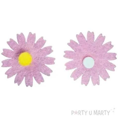 naklejki kwiatki margaretki rozowy titanum 10 szt