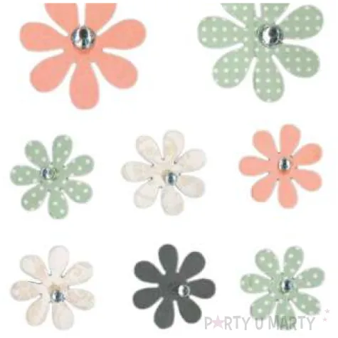 naklejki kwiatki mix titanum 13 szt