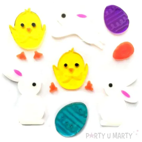 naklejki na okno kroliczki i kurczaczki zelowe aliga