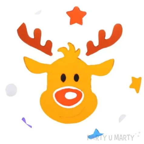 naklejki na okno renifer i gwiazdki zelowe aliga