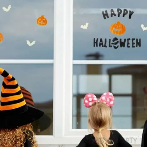 naklejki na szybe happy halloween partypal