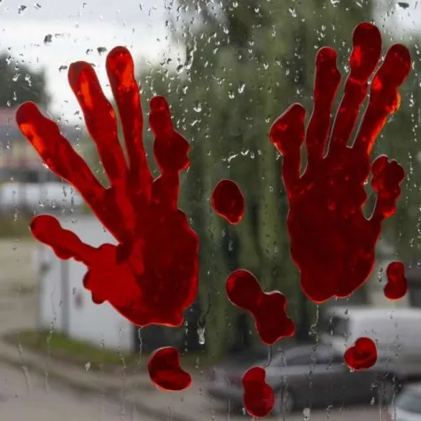 naklejki na szybe krwawe slady keep aut partypal