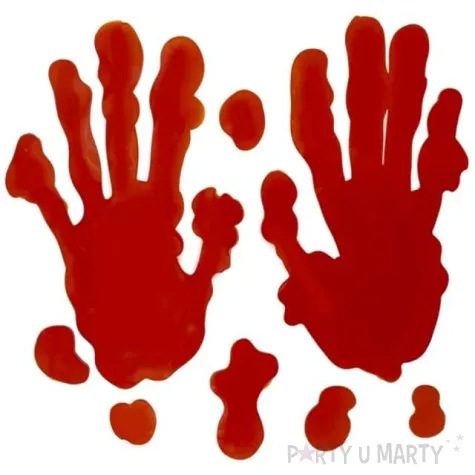 naklejki na szybe krwawe slady para rak partypal