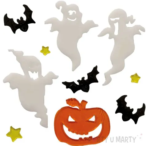 naklejki na szybe nietoperze duchy dynia guirca 10 szt