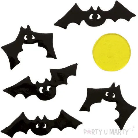 naklejki na szybe nietoperze zolty czarny guirca 6 szt