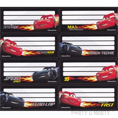 naklejki na zeszyt auta czarne starpak 8 szt