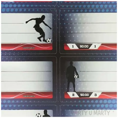 naklejki na zeszyt pilka nozna pilkarze starpak 8 szt