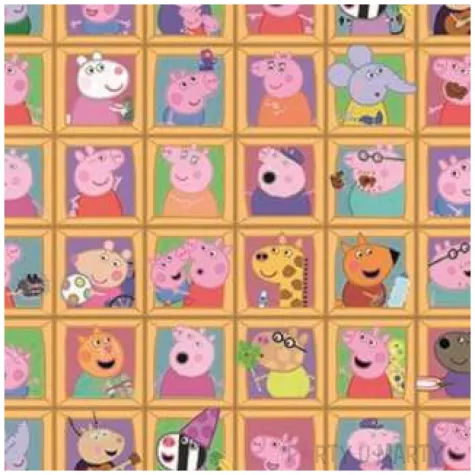 naklejki party swinka peppa grabo 60 szt