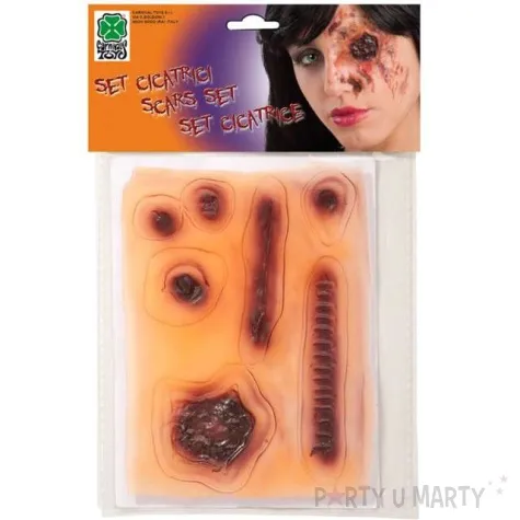 naklejki party szablon blizny na halloween carnival toys 7 szt