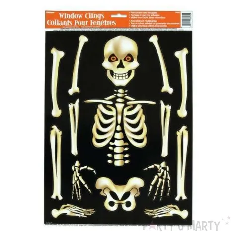naklejki party szkieletor dwustronna