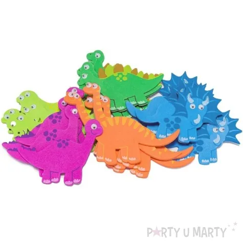 naklejki piankowe dinozaury mix brewis 20 szt