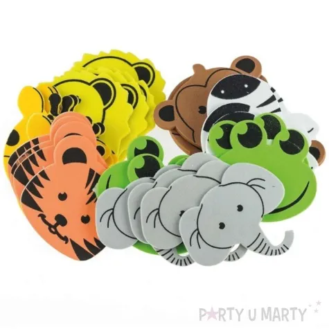 naklejki piankowe dzikie zwierzeta safari i dzungla mix brewis 28 szt