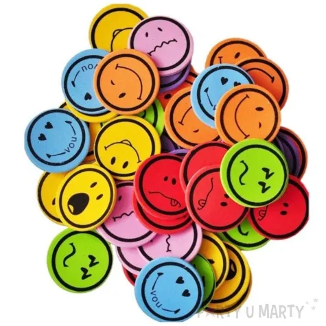 naklejki piankowe emotki rozne humory mix brewis 50 szt