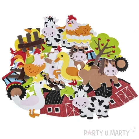naklejki piankowe farma mix brewis 36 szt