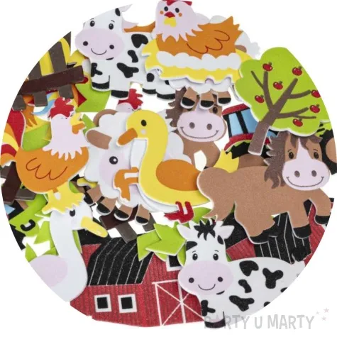 naklejki piankowe farma mix brewis 36 szt