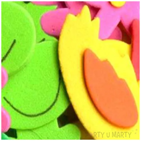 naklejki piankowe kaczki i zaby titanum 12 szt