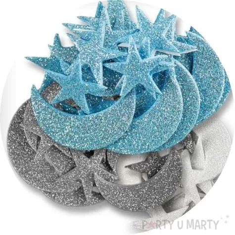 naklejki piankowe ksiezyce i gwiazdki titanum 60 szt