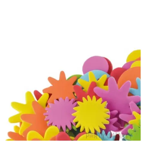 naklejki piankowe kwiatki i kolka mix brewis 72 szt