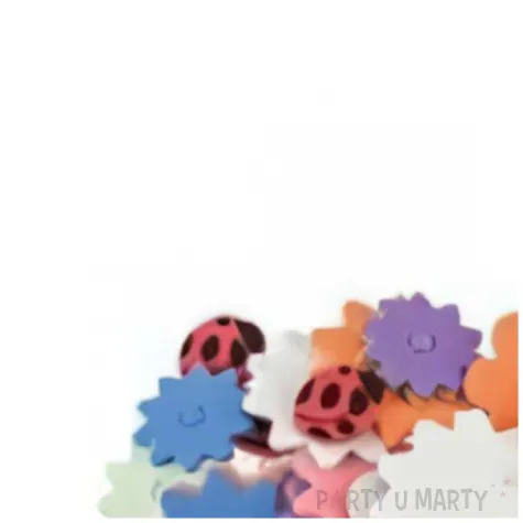 naklejki piankowe kwiaty i biedronki mix brewis 88 szt