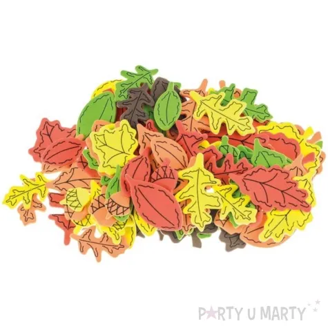 naklejki piankowe liscie i zoledzie jesienna kompozycja mix brewis 90 szt