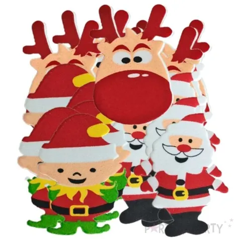 naklejki piankowe mikolaje renifery i elfy titanum 40 szt