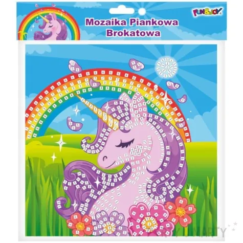 naklejki piankowe mozaika jednorozec fun joy