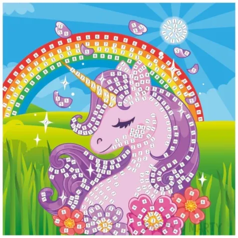 naklejki piankowe mozaika jednorozec fun joy