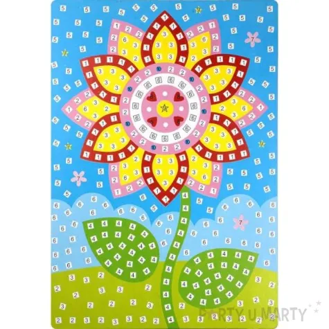 naklejki piankowe mozaika kwiatek fun joy