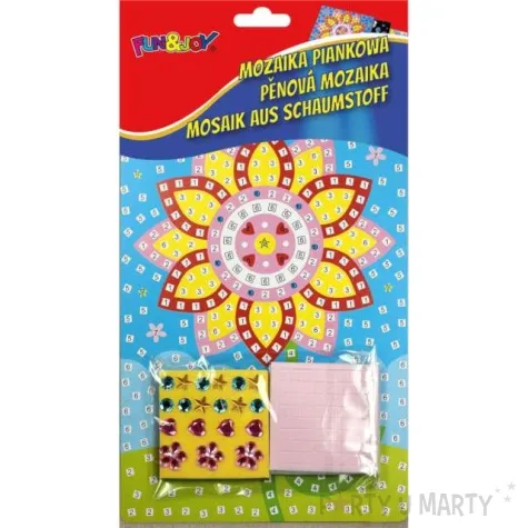 naklejki piankowe mozaika kwiatek fun joy