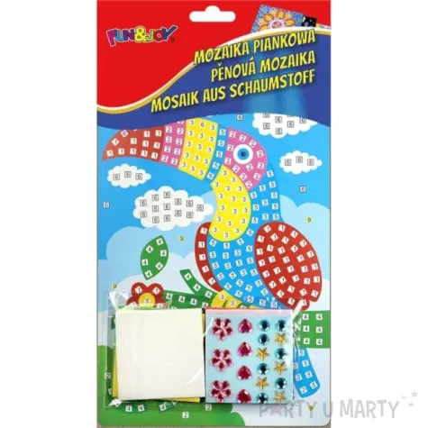 naklejki piankowe mozaika ptak tukan fun joy