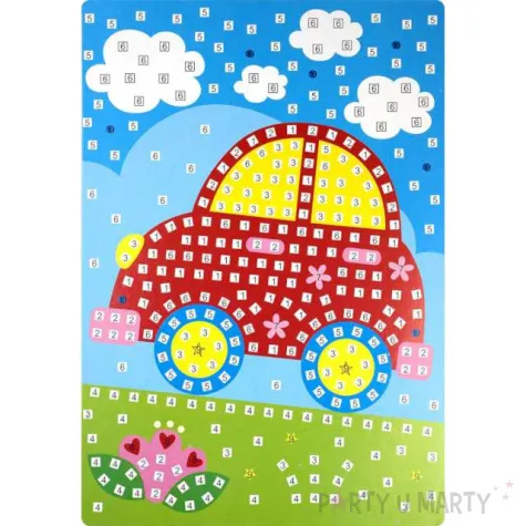 naklejki piankowe mozaika samochod titanum