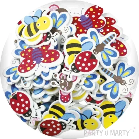 naklejki piankowe owady pszczolki motylki i inne titanum 50 szt