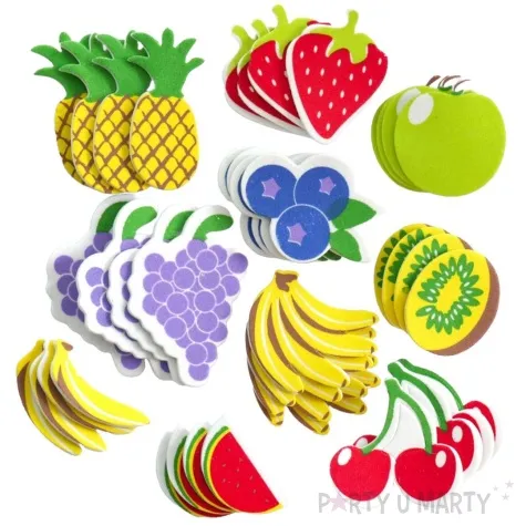 naklejki piankowe owoce mix brewis 40 szt