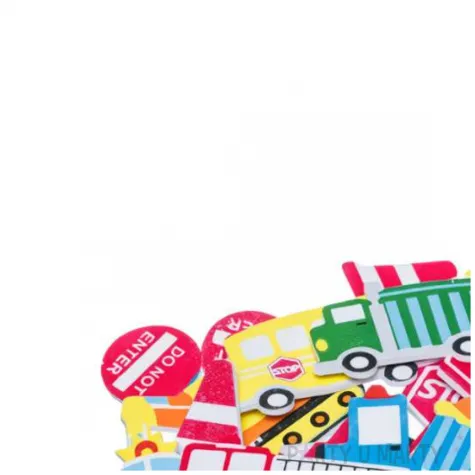 naklejki piankowe pojazdy drogowe znaki mix brewis 36 szt