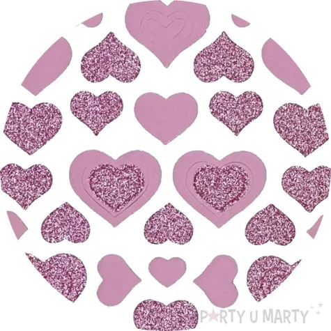 naklejki piankowe serca i serduszka z brokatem titanum 49 szt