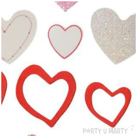 naklejki piankowe serduszka mix titanum 50 szt