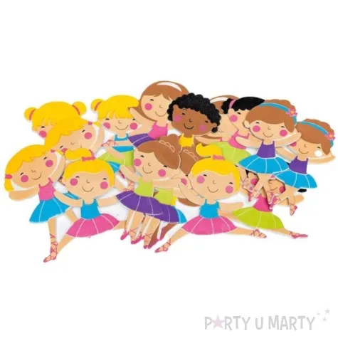 naklejki piankowe tancerki w baletkach mix brewis 16 szt