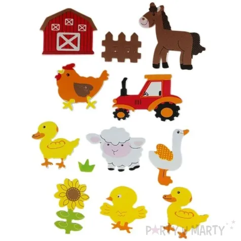 naklejki piankowe wiejskie zwierzeta titanum 20 szt