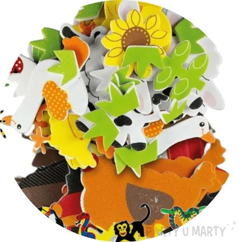 naklejki piankowe wiejskie zwierzeta titanum 20 szt